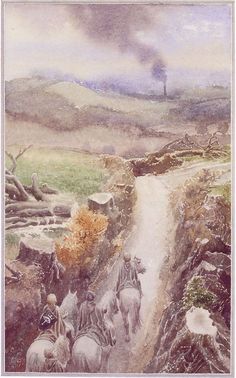 Illustration by Alan Lee Merry Pippin, Tolkien Artwork, Tolkien Illustration, Tolkien Books