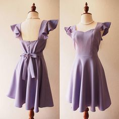 Dusty Purple Dress, Purple Ruffle Dress, Cocktail Christmas, Thai Dresses, Purple Cocktails, Purple Bridesmaid, Purple Bridesmaids, Purple Bridesmaid Dresses, Dusty Purple