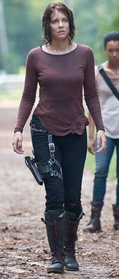 Maggie Greene Season 4 Maggie Walking Dead, Walking Dead Costumes, Apocalypse Clothing, Walking Dead Party, Lauren Cohen, Hallowen Costume, Lauren Cohan, Zombie Apocalypse