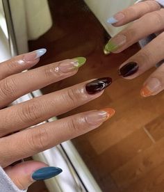 College Nails, Christmas Gel, October Nails, Nagel Tips, Christmas Gel Nails, Smink Inspiration, Casual Nails, Makijaż Smokey Eye, Thanksgiving Nails