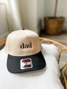 This listing is for ONE hat! NEW dad merch! we couldn't leave the dads out! DETAILS ☺︎ 65% polyester / 35% cotton ☺︎ Adjustable ☺︎ OSFM- one size fits most *Colors may vary due to lighting, computer screen, phone screen or filter. *Our shop is not held accountable for lost, stolen or missing packages.  Please make sure to use correct shipping address.  We can not change shipping address once your package is out for delivery.   *All sales are final. If you have any questions or concerns regarding Cheap Dad Cap As Gift, Cheap Dad Hat With Letter Print And Curved Bill, Father's Day Casual Adjustable Snapback Hat, Cotton Dad Hat With Letter Patch Snapback, Cotton Dad Hat With Letter Patch, Cotton Snapback Dad Hat With Letter Patch, Adjustable Trucker Hat With Curved Brim For Father's Day, Adjustable Dad Hat Baseball Cap For Father's Day, Casual Father's Day Snapback Hat With Letter Print