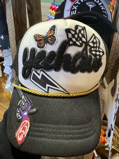 Custom Trucker Hat. Can do personalized ones just send me a message. Durable and good quality. Custom Trucker Hats, Trucker Cap, Good Quality, Caps Hats, Trucker Hat, Accessories Hats, Bathing Beauties, Accessory Gift, Electronic Accessories