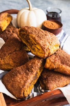 some cornbreads are stacked on top of each other