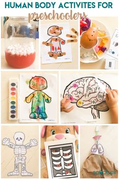 Body Theme Preschool Activities, Body Theme Preschool, Body Preschool Theme, Human Body Activities For Kids, Body Activities For Kids