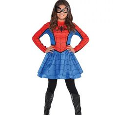 Marvel Girls Red And Blue Spider-Girl Costumedress, Perfect For Halloween Or A Themed Party. Brand New! Dress Only (Missing Mask) Sold As Is Spider Girl Halloween Costume, Spider Girl Halloween, Spiderman Muscle, Spider Girl Costume, Spiderman Halloween Costume, Spider Halloween Costume, Girl Superhero Costumes, Marvel Halloween, Superhero Costumes Kids