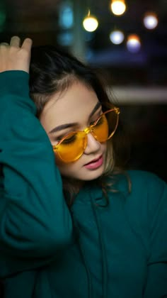 Sunglasses Asian, Cute Girls Dp, Cute Girl Dp, Girls Sunglasses, Dp Girl, Girl Sunglasses, Yellow Sunglasses, Girls Dp Stylish, Whatsapp Wallpaper