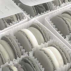 many macaroons are in the trays on display