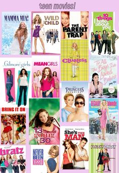 the mean girls movie poster is shown