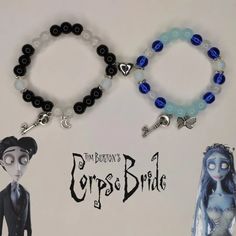 Glass Beads Bracelet Ideas Matching, Friendship Things, Bracelet Making Tutorial, Wired Jewelry, Bracelet Bead, Beads Bracelet Design, Corpse Bride