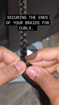 63K likes, 283 comments - getallthingslovelee on March 7, 2024: "I do this to the ends when i am curling them. If they were going to be straight ends i would braids all the way down and there wouldn't be a need to tie it. there are many methods but this is how i do it. Use tbe longest piece of hair from the middle section. Make sure the piece isn't too thin or it will snap or too thick it will be bulky . you can add extra security by then splitting the strand in 2 and tying or putting a tiny ... How To Secure Braids, How To Braid With Long Nails, How To Do Curls At The End Of Braids, How To Tie Off Braids, How To Finish Braid Ends, How To Make Curly Ends On Braids, How To Curl End Of Box Braids, How To Knot Ends Of Braids, How To Secure Ends Of Braids