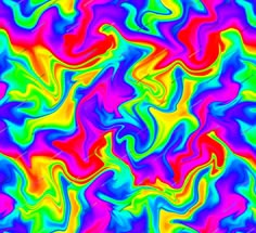 an abstract background with multicolored waves and swirls in red, green, blue, yellow, pink