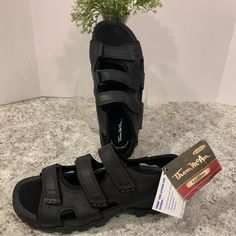 Nwt Men’s Leather Size 12 Velcro Sandals Velcro Sandals, Walker Boots, Fit N Flare Dress, Rain And Snow Boots, Boot Sandals, Snow Boots, Flip Flop Sandals, Laptop Bag, Trending Accessories