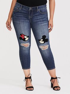 DISNEY MICKEY & MINNIE MOUSE PATCH JEAN - MEDIUM WASH DETAILS https://www.torrid.com/product/disney-mickey-minnie-mouse-patch-jean---medium-wash/11355535.html 11355535 $31.49 $64.90 Online Exclusive Final Sale, No Returns or Exchanges VARIATIONS COLOR: Blue SIZE: INSEAM: 25incrop Size Fit & Guide Please select a size and inseam to view options SHIP IT PICK UP IN STORE TODAY (FREE) PRODUCT ACTIONS Add to cart options10 Qty- DECREMENT QUANTITY Qty + INCREMENT QUANTITY ADD TO BAG PROMOTIONS Ex Hot Topic Clothes, Plus Size Disney, Disney Pants, Disney Clothing, Disney Couple Shirts, Disney World Outfits, Disneyland Outfits, Disney Patches, Disney Clothes