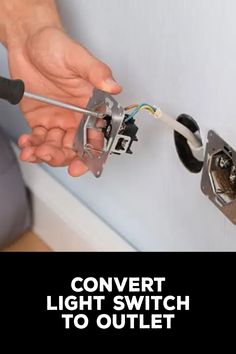 How to Convert Light Switch to Outlet Light Switch, Outlet