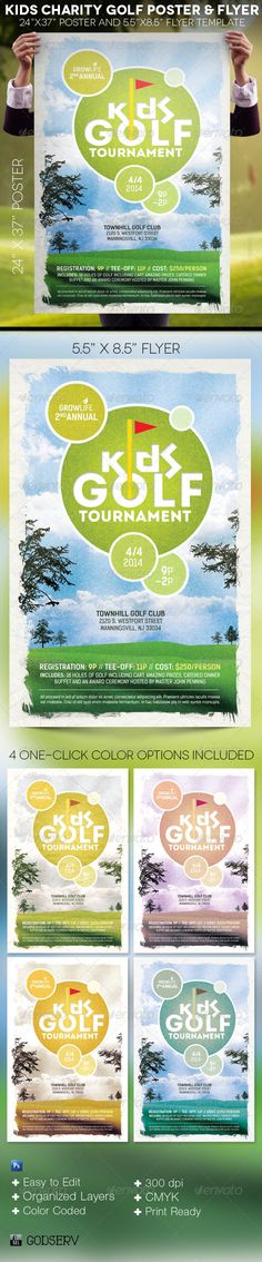 an advertisement for the golf tournament