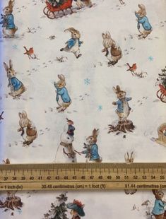 the fabric is very cute and has rabbits on it