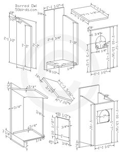 the drawing shows an open cabinet and shelves with measurements for each door, which is drawn in