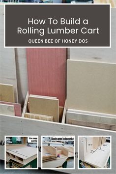 how to build a rolling lumber cart queen bee of honey doss with pictures and instructions