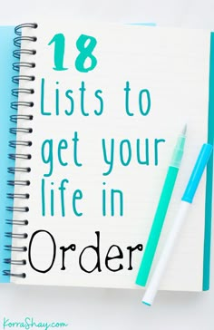 Color Coded To Do List, How To Be More Organized Life, Master List Organization, Life Organization Printables Free, 6/10 List, 17 Lists That Will Change Your Life, 100 Lists Of Lists, Adulting List, Lists To Organize Your Life