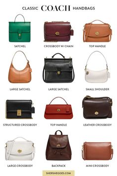 Coach is one of those classic handbag brands that come and go, but always remain stylish. Here are the best vintage coach handbags and coach styles to shop for, if you like timeless bags and accessories. #coach #coachbag #vintagecoach #vintagebags #vintagestyle #classicstyle #handbags #shoulderbags Cute Bags Outfit, Coach Regina Bag, Coach Purse Vintage, Bags For Dresses Outfit, Classic Coach Bags, Coach Handbags Outfits, Vintage Handbags 1950s, Coach Bags Vintage, Vintage Luxury Bags