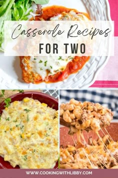 Casserole Recipes for Two People Casserole Recipe For Two, Cheap And Easy Recipes For 2, Easy To Cook Meals For Two, Two Person Dinner Ideas, 1 Person Casserole, Cooking Healthy For Two, Easy Casserole For Two, Dishes For Two People, Quick Two Person Dinners