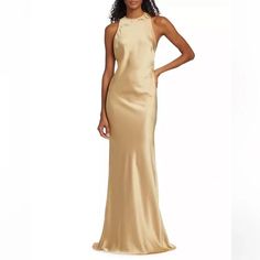 Ronny Kobo Collection | Dresses | Ronny Kobo Gown Nwt | Poshmark Ronny Kobo, Jewel Neck, Dress Collection, Open Back, Brand New, Gold, Dresses, Women Shopping, How To Wear