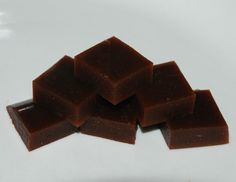 pieces of chocolate sitting on top of each other