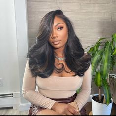 Edgy Hairstyles, Hair Glam, Weave Styles, Barbie Hair, Sew Ins, Silk Press, Front Lace Wigs Human Hair