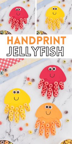 Ocean Crafts Preschool, Fish Crafts Preschool, June Crafts, Under The Sea Crafts, Jellyfish Craft, Kindergarten Art Projects, Toddler Arts And Crafts, Preschool Arts And Crafts