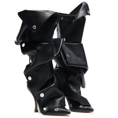 PRICES MAY VARY. ♥{Measurement}: Flared stiletto heel height approx 11cm/4.33", shaft height 35cm/13.8", top opening 36/14.1". ♥{Design} : These slouchy boots are designed with runched,silver buttons , back zipper closure, pointy toe, thin high heel. ♥{Occasions} : The stiletto boots fit with various life occasions like wedding, shopping, dating, vacation, casual, outdoor and so on. ♥{Fashion Matches} : These knee high boots for women, ladies can go well with your skirts, frocks, dress and jeans Shoes Snap, Women's Knee High Boots, Slouchy Boots, Elegant Heels, Stiletto Boots, Wide Calf Boots, Shop Shoes, Casual Heels, Womens Knee High Boots