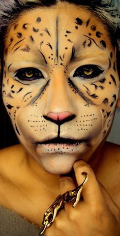 Animal Carnaval Make-up, Animal Makeup, Theatre Makeup, Fx Makeup