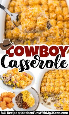 this cowboy casserole recipe is so easy to make it's loaded with ground beef and corn