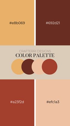 the color palette for an interior design project