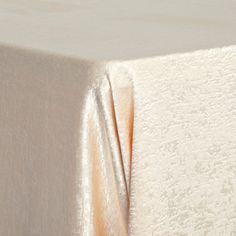 Crinkle Shimmer 90x156 Rectangular Tablecloth - Champagne Linen Chair Covers, Table Clips, Crinkled Fabric, Rectangular Tablecloth, Curly Willow, Elegant Wedding Reception, Event Themes, Backdrop Stand, Light And Shadow