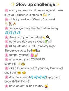 Asian Skin Care Routine, Summer Glowup, Glow Up Challenge, Daily Routine Planner, Hygiene Tips, Social Life Hacks, Clean Life, Workouts For Teens, Beauty Routine Tips