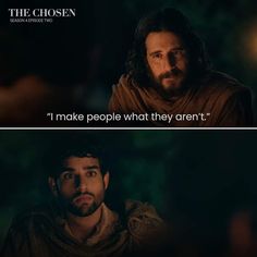 two different scenes from the movie jesus