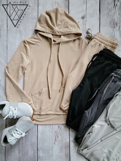 2 Piece Jogger Set - Beige