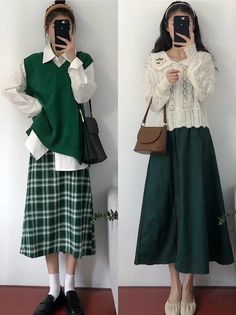 Japanese Winter Fashion Women, Korean Fashion Women Dresses, Japanese Winter, Gaun Abad Pertengahan, Korean Outfit Street Styles, Korean Casual Outfits, Modesty Fashion, Muslimah Fashion Outfits, Hijab Fashion Inspiration