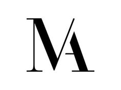 the letter m is made up of two black letters, one with an upper and lower letter