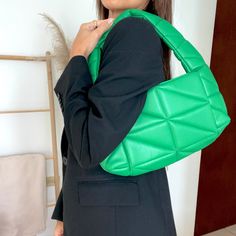 Add a pop of color to your outfit with this baby. Practical and super trendy bag. - Color: GREEN Green Hobo Bag With Zipper Closure For On-the-go, Green Rectangular Baguette Bag With Removable Pouch, Green Top Handle Bag For Errands, Trendy Green Hobo Bag, Trendy Green Large Capacity Bag, Green Pouch Satchel For Spring, Green Rectangular Baguette Bag For Daily Use, Trendy Large Capacity Green Bag, Green Baguette Bag With Removable Pouch For Everyday