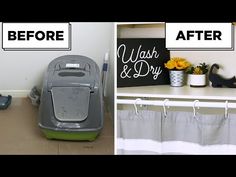 the before and after photos show how to clean your bathroom