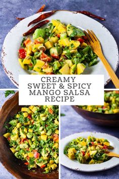 creamy sweet and spicy mango salsa recipe