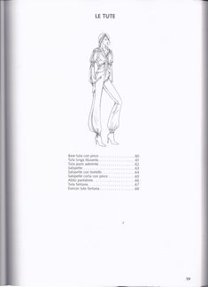 a drawing of a woman in an evening dress with her hands on her hips and the words le tute written below