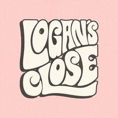 the words gorns close are drawn in black and white on a pink background