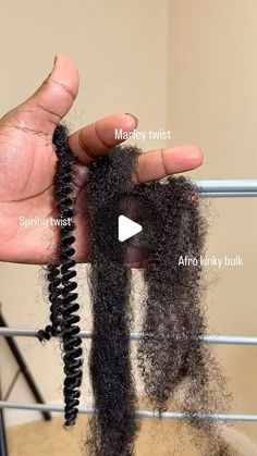 T E X T U R E D. W I G S. by B R E L L A on Instagram: "I hope the video explains it, the hair I use isn’t spring twist but Afro kinky bulk hair, spring twist is silky, the twists is a bit fluffy, but afro kinky bulk hair is coarse and the twist is a little tight than spring twist. Marley twist isn’t fluffy neither does it bounce and the twist is  tighter than both spring twist and Afro kinky bulk.  I don’t sell any of these hair. I use the Afro kinky bulk for my wigs and not the spring twist" Afro Bulk Styles, How To Style Two Strand Twist, Afro Twists Hairstyles, Twist Hair Styles For Natural Hair, Sasha Locs Lush Styles, Afro Bulk Twist Hairstyles Kenya, Spring Twist Braids Hairstyles, Natural Twist With Extensions, Spring Afro Twist Hairstyles