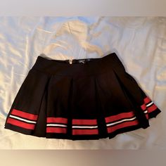 Made My Dollskill Size Small Bnwt Cheerleading Skirt, Cheerleading Mini Skirt With Lined Details, Dolls Kill Halloween, Dolls Kill Black Boots, Cheerleader Skirt, Dolls Kill Hello Kitty, Dolls Kill Skirt, Dolls Kill, Cheerleading