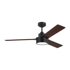 Generation Lighting  Fans Jovie 52 Ceiling Fan in Midnight Black 3JVR52MBKD Wall Sconces Kitchen, Interior Design Vision Board, Christmas Interior Design, Mirror Ceiling, Shower Bases, Soft Modern, Generation Lighting, Tech Lighting, Led Ceiling Fan