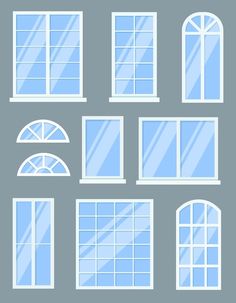 Anime Window, Draw Background, Window Clipart, Window Illustration, Roof Shapes, Vintage Architecture, Retail Concepts, Broken Window