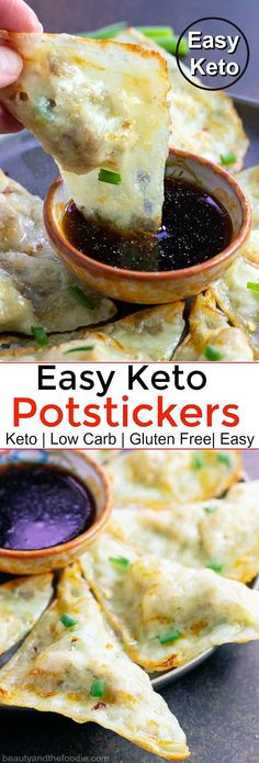 easy keto pottickers are the perfect low carb appetizer for any party