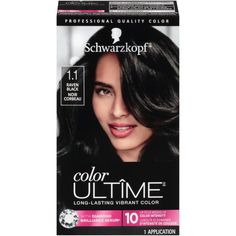 If you want to make a bold statement, go all out with Schwarzkopf Color Ultime. Infused with Diamond Brilliance Serum, this formula offers show-stopping shine and up to 10 weeks of color intensity. The breakthrough formula of Color Ultime hair colorations provide vivid color intensity and premium performance for noticeably brilliant color results. Color Ultime hair dye defies fading for lasting vibrancy up to 10 weeks. Experience premium performance for noticeably brilliant color results. Schwar Violet Black Hair, Black Cherry Hair, Clairol Natural Instincts, Cherry Hair Colors, Salon Hair Color, Schwarzkopf Color, Best Hair Dye, Black Hair Dye, Hair Color Cream